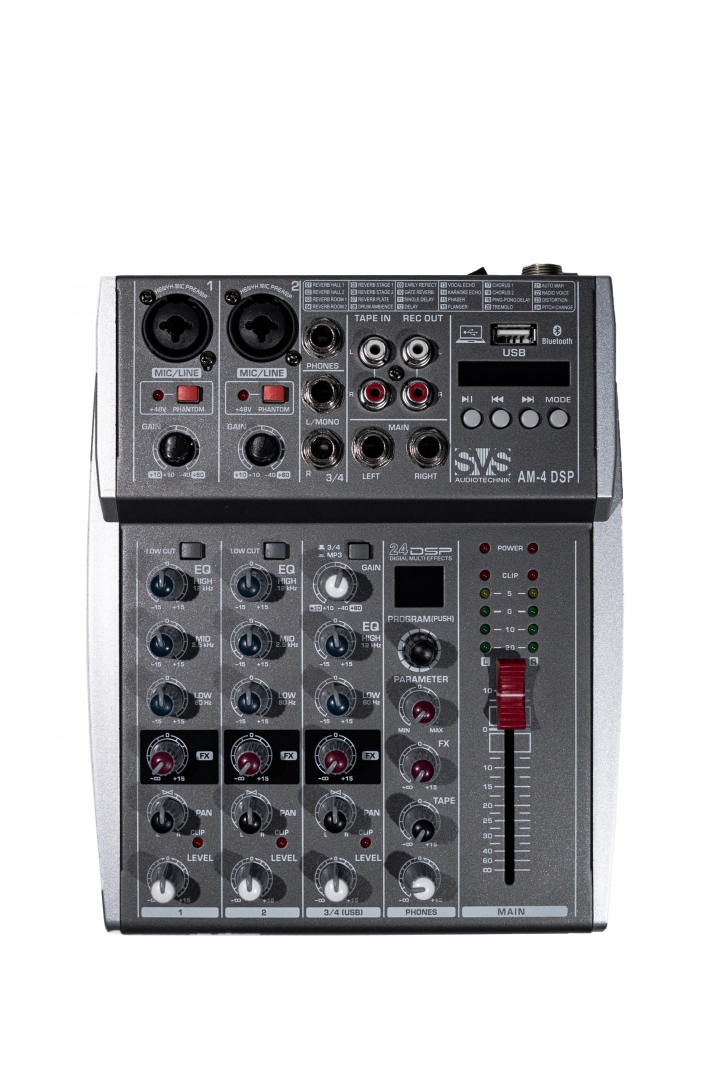 SVS Audiotechnik mixers AM-4 DSP Аналоговый микшерный пульт, 4-канала в Юрюзани