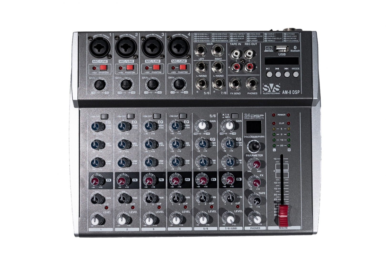SVS Audiotechnik mixers AM-8 DSP Микшерный пульт аналоговый, 8-канальный в Юрюзани