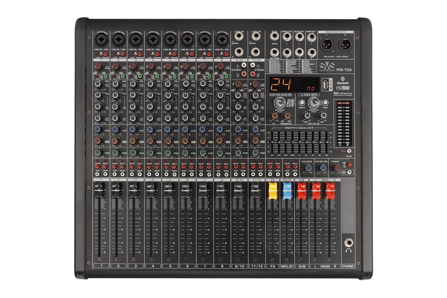 SVS Audiotechnik mixers PM-12A Активный аналоговый микшерный пульт, 12-канальный в Юрюзани